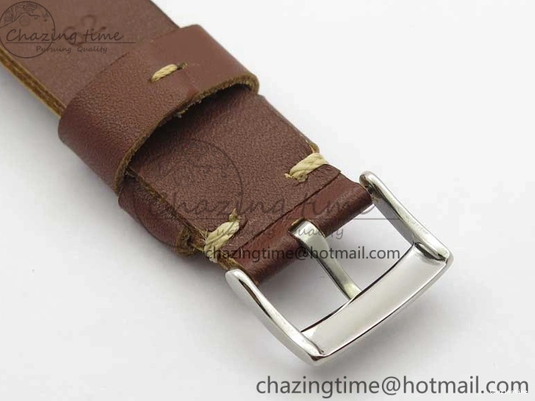 0214 Practical Vintage Seamaster 300 No Date T SS B12 Black Dial On Brown Leather Strap A2836 (Free Nylon Strap) 7910